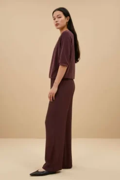 By bar Tops & T-shirts<neva slub top | pecan