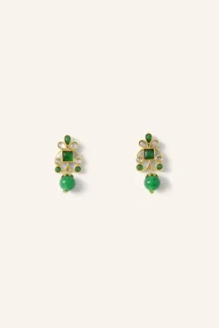 By bar Boucles D'oreilles<nila earring | green