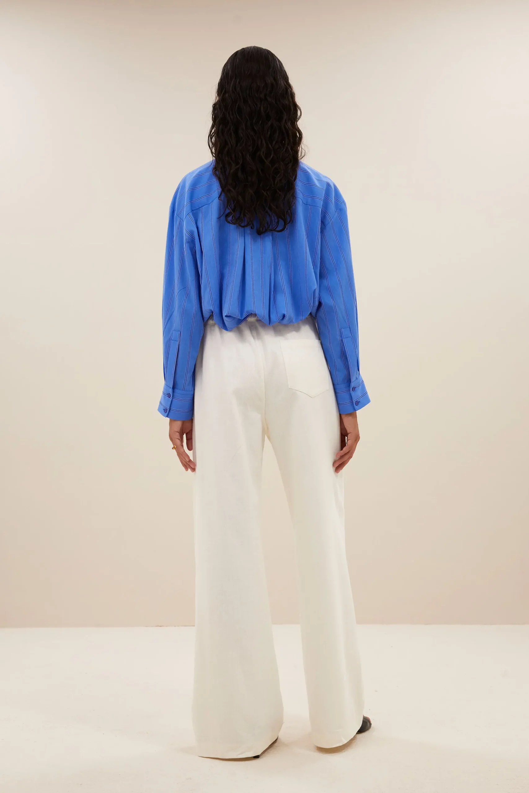 By bar Chemisiers<nima stripe blouse | vivid blue stripe