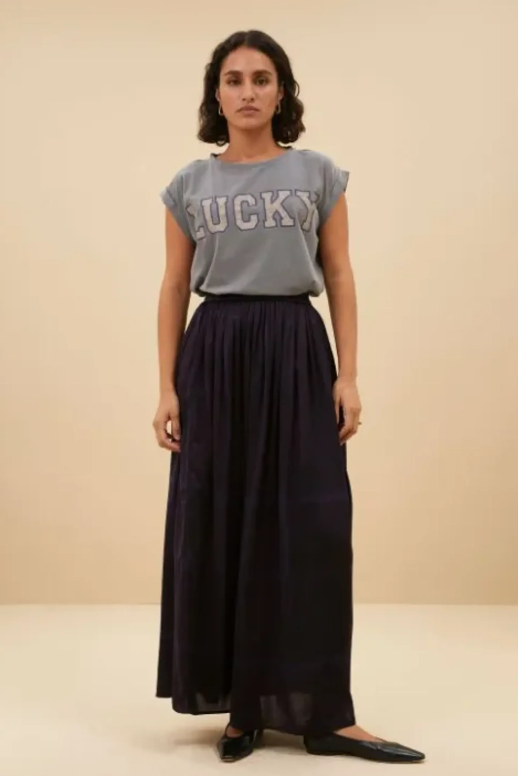 By bar Jupes<nina square skirt | square print