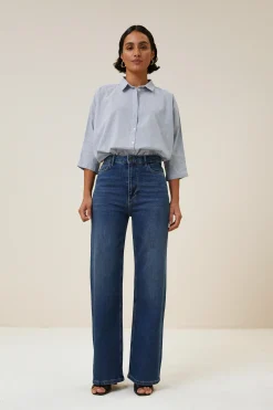 By bar Chemisiers<norel pin stripe blouse | indi grey