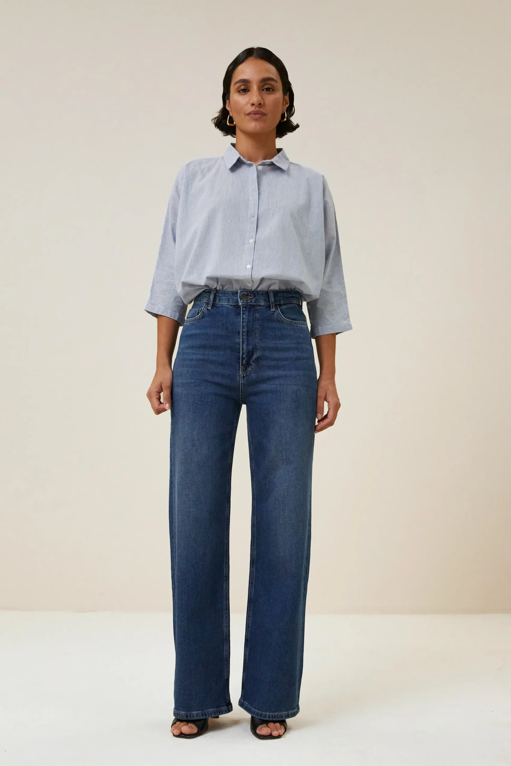 By bar Chemisiers<norel pin stripe blouse | indi grey