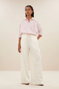 By bar Chemisiers<norel pink pinstripe blouse | pink pin stripe