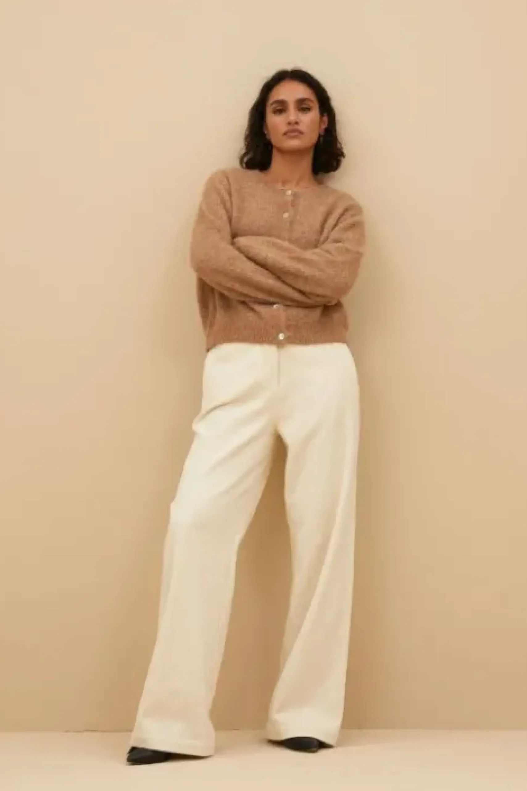 By bar Pantalon<odin cord pants | sand shell