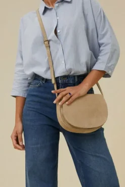 By bar Sacs<paris suede bag | sand