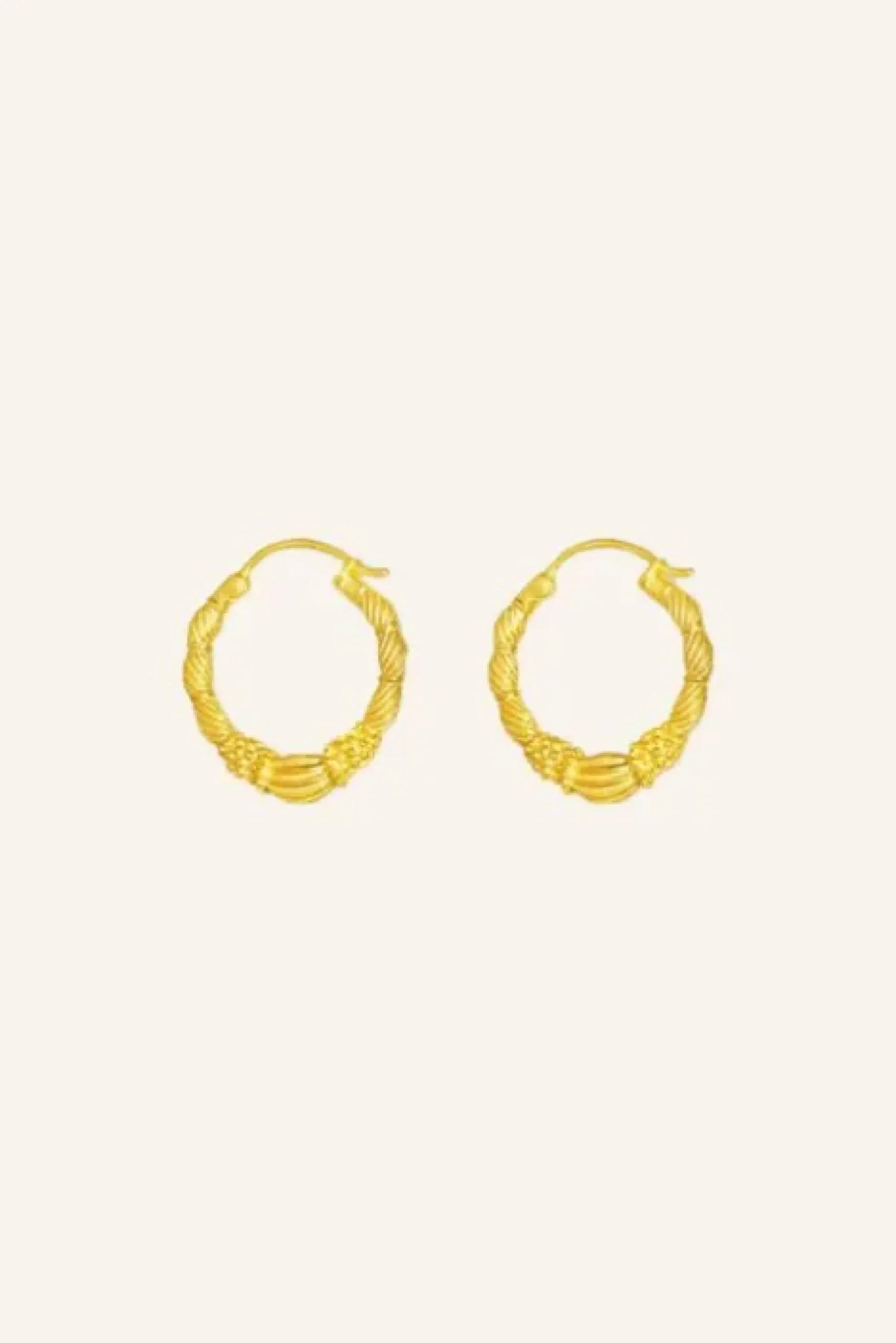 By bar Boucles D'oreilles|Bijoux<PD art hoop earring small | gold