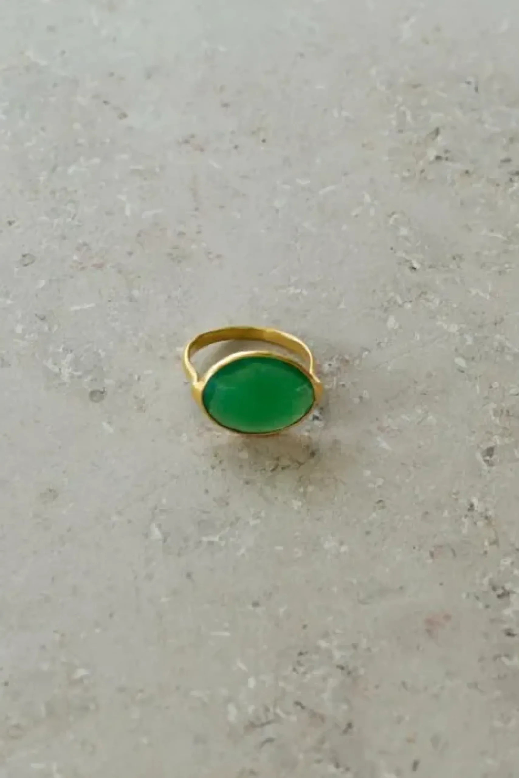By bar Bijoux<PD OVAL RING | green