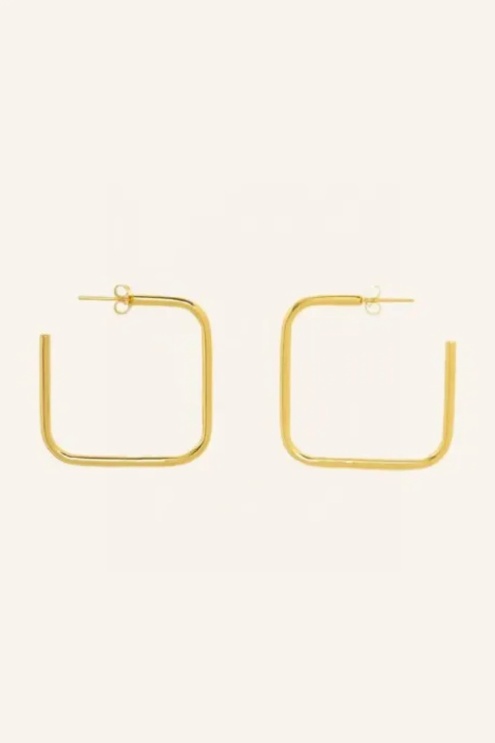 By bar Boucles D'oreilles|Bijoux<pd squared earring M | gold