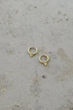 By bar Boucles D'oreilles|Bijoux<pd triangle | gold