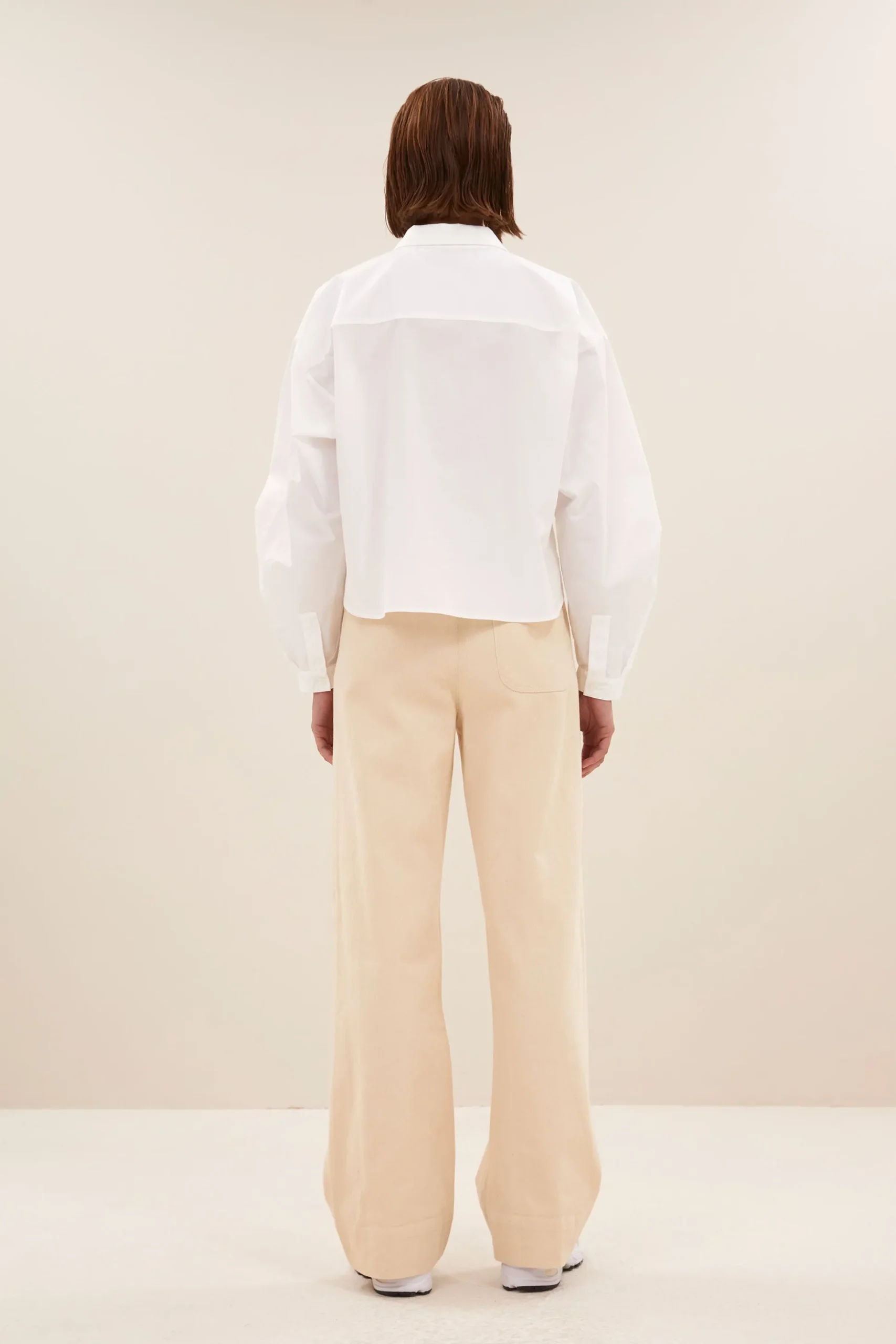 By bar Chemisiers<penny poplin blouse | white