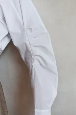 By bar Chemisiers<penny poplin blouse | white