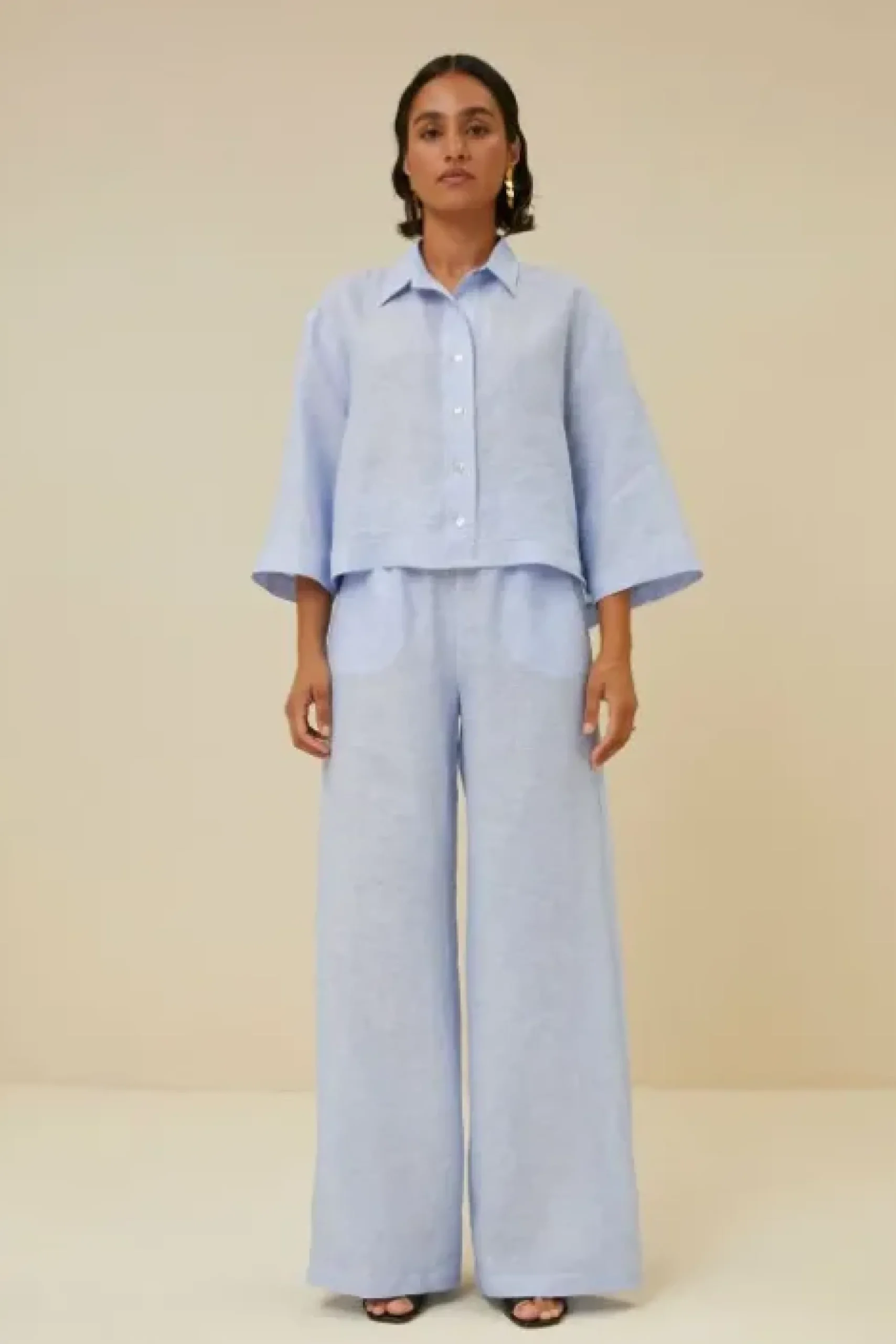 By bar Pantalon<randy pinstripe pant | sky blue