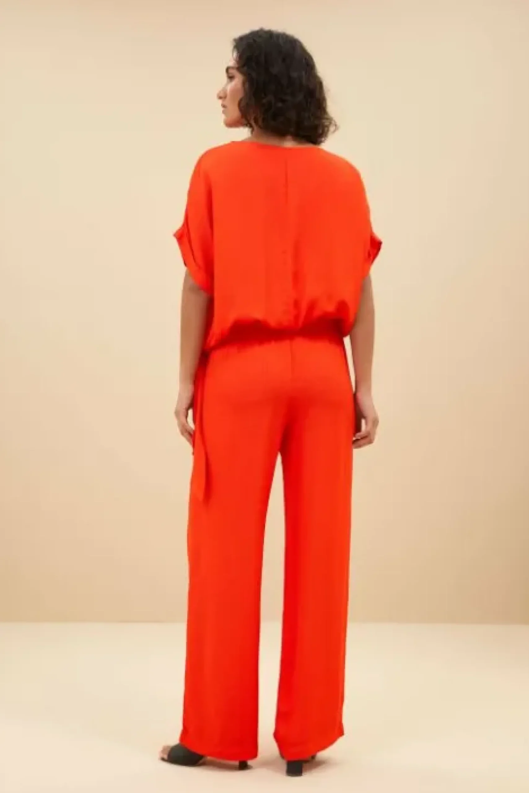 By bar Pantalon<robyn satin stripe pant | bright poppy