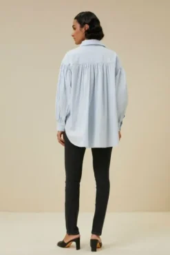 By bar Chemisiers<sarah chambray blouse | light blue
