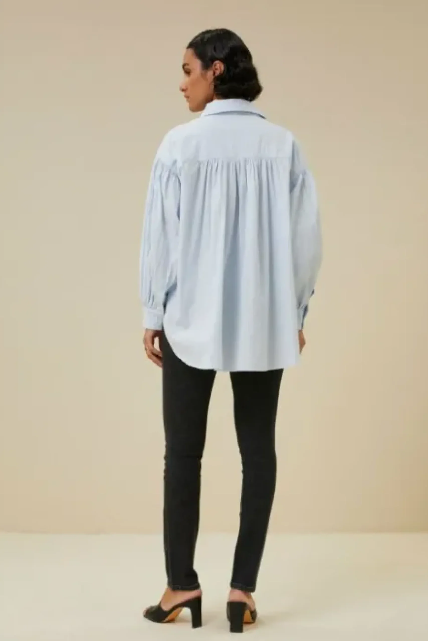 By bar Chemisiers<sarah chambray blouse | light blue