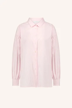 By bar Chemisiers<sarah pink pinstripe blouse | pink pin stripe