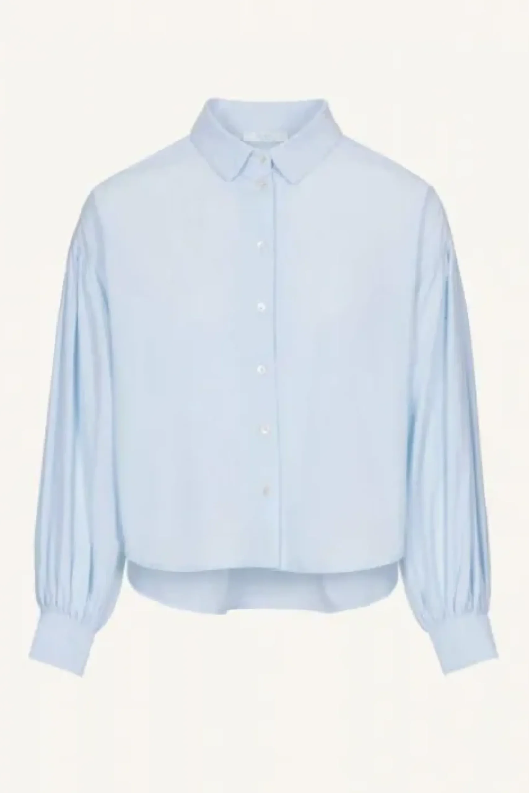 By bar Chemisiers<sarah short chambray blouse | light blue