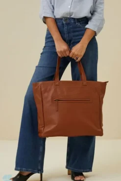 By bar Sacs<shopper bag | cognac