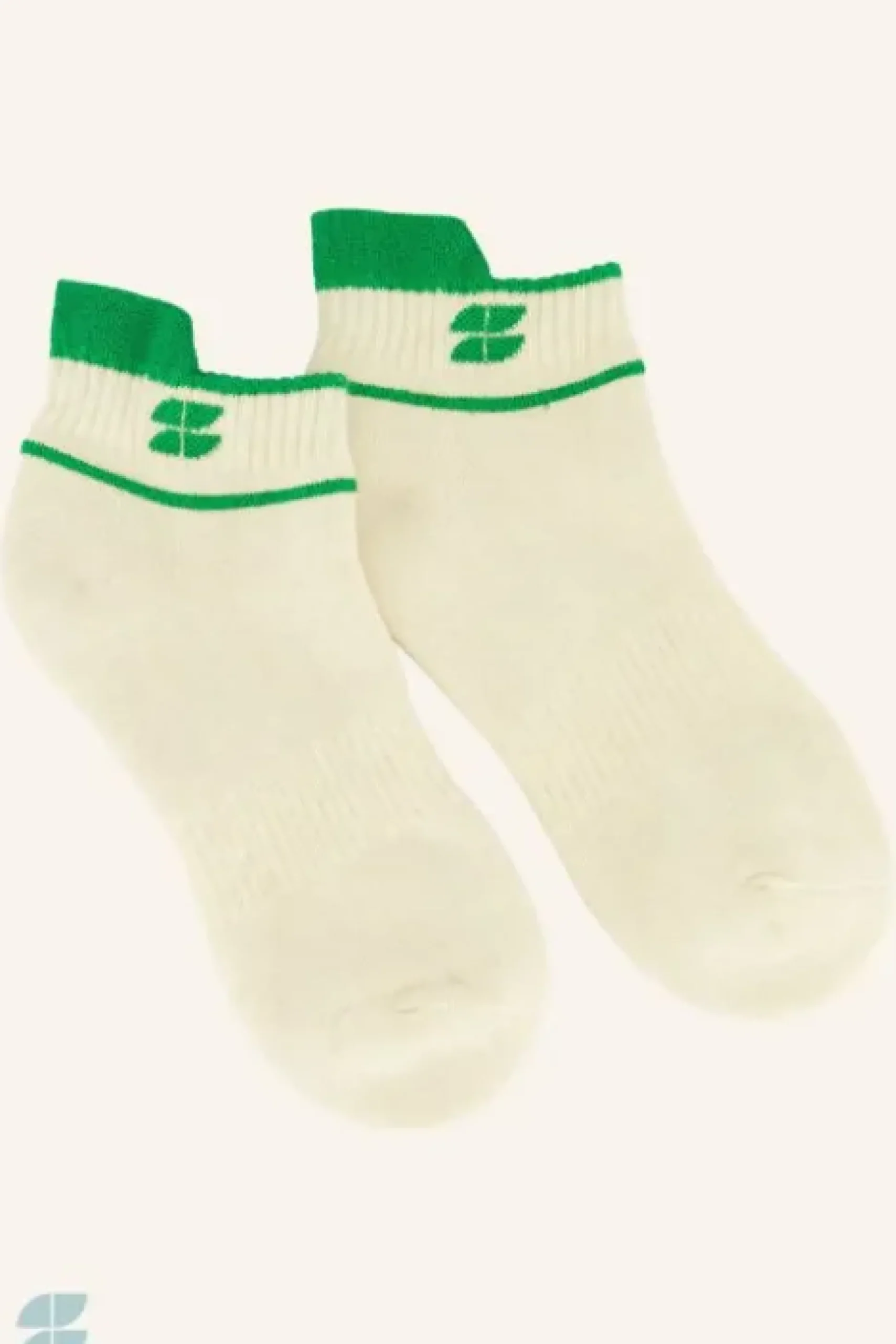 By bar Chaussettes<short logo socks | spring green
