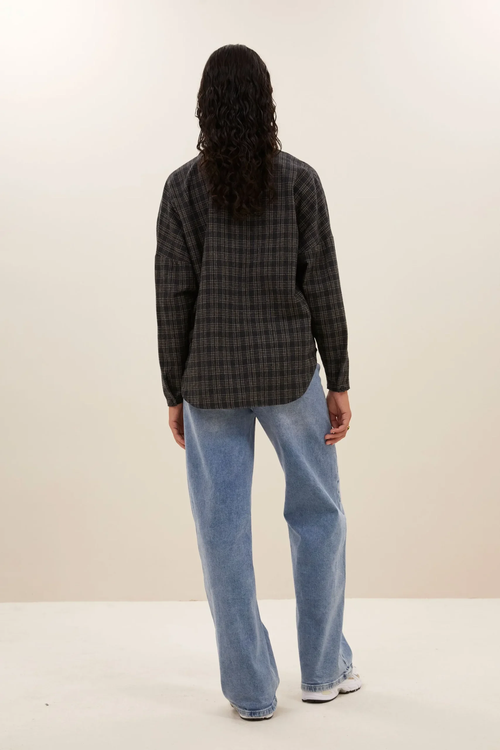 By bar Chemisiers<small check blouse | caramel