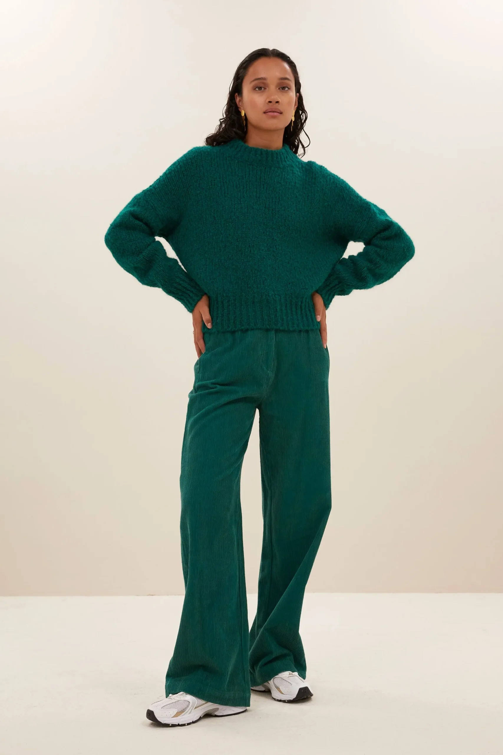 By bar Maillots<sonny bulky pullover | peacock green