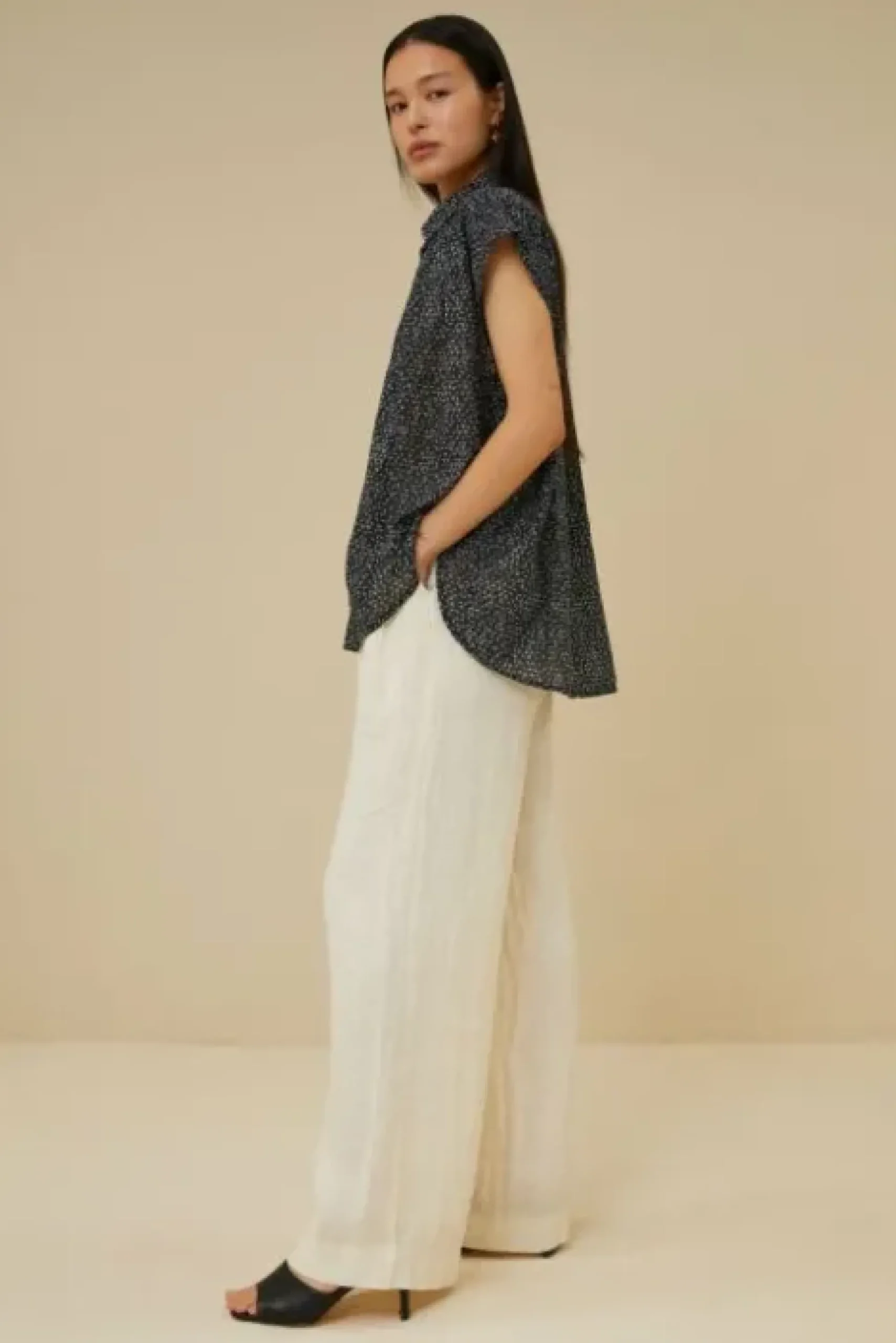 By bar Chemisiers<stevie paper blouse | paper print