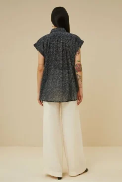 By bar Chemisiers<stevie paper blouse | paper print