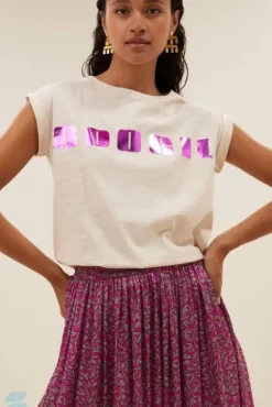 By bar Tops & T-shirts<thelma boogie top | oyster melee