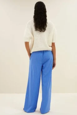 By bar Pantalon<uma stripe pants | vivid blue stripe