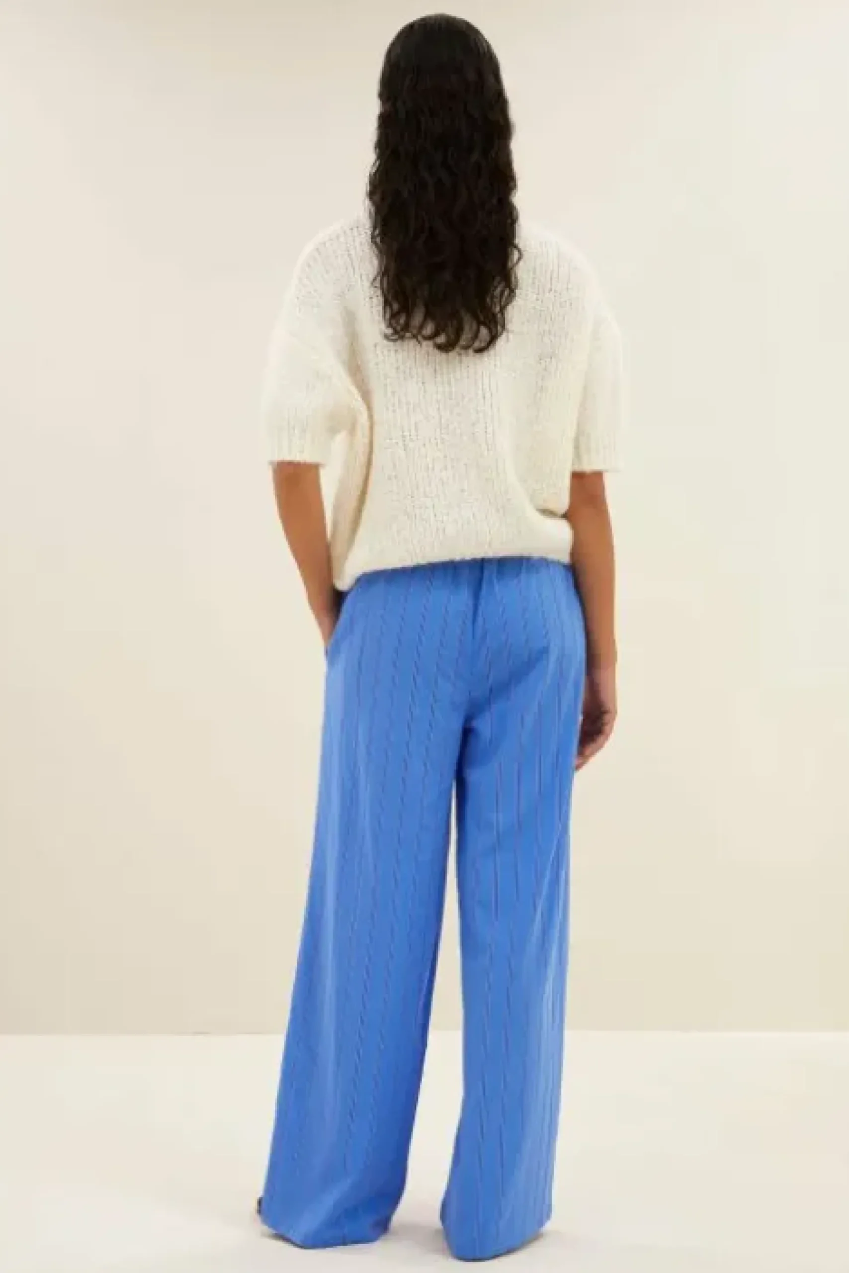 By bar Pantalon<uma stripe pants | vivid blue stripe