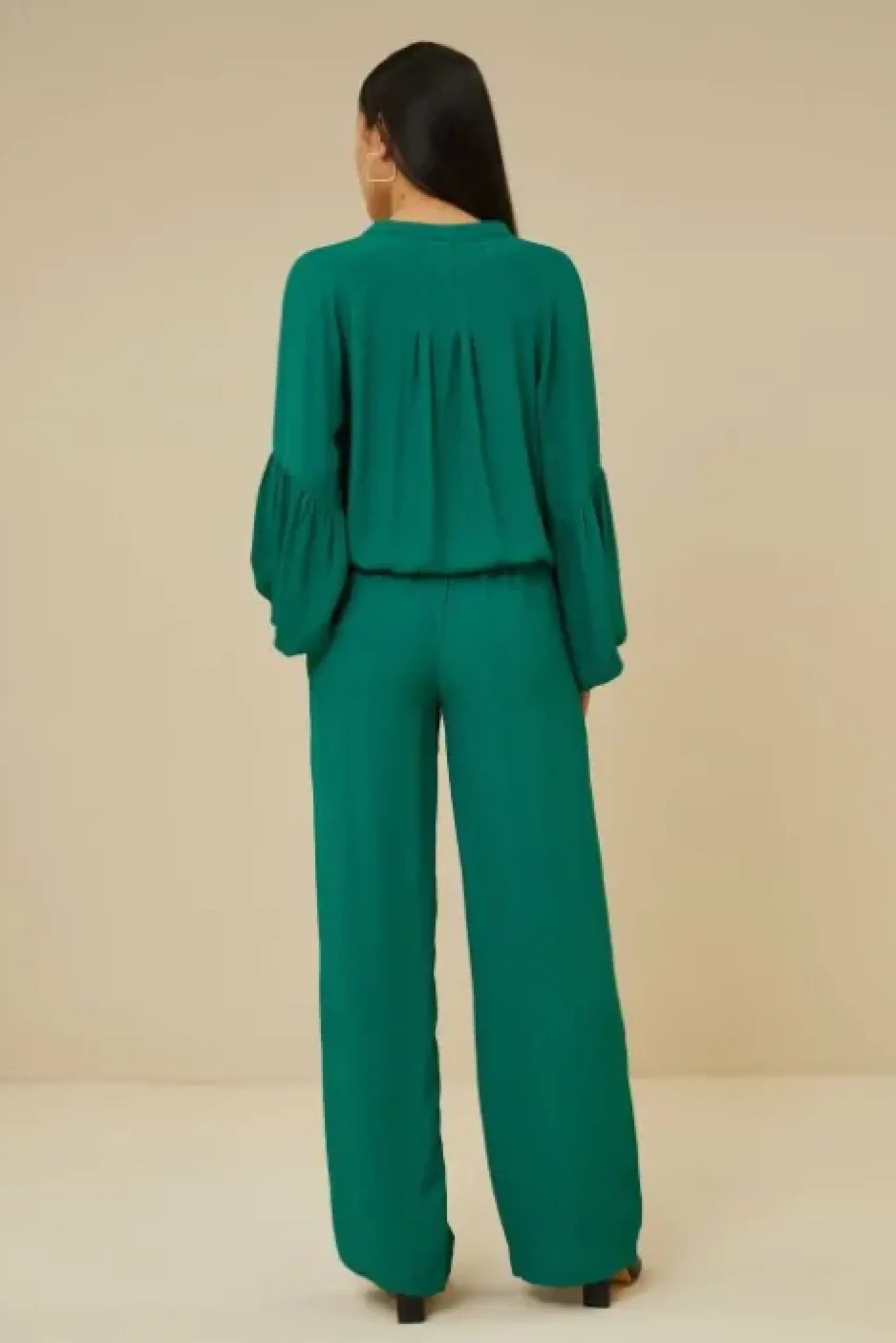 By bar Chemisiers<vienna satin stripe blouse | evergreen