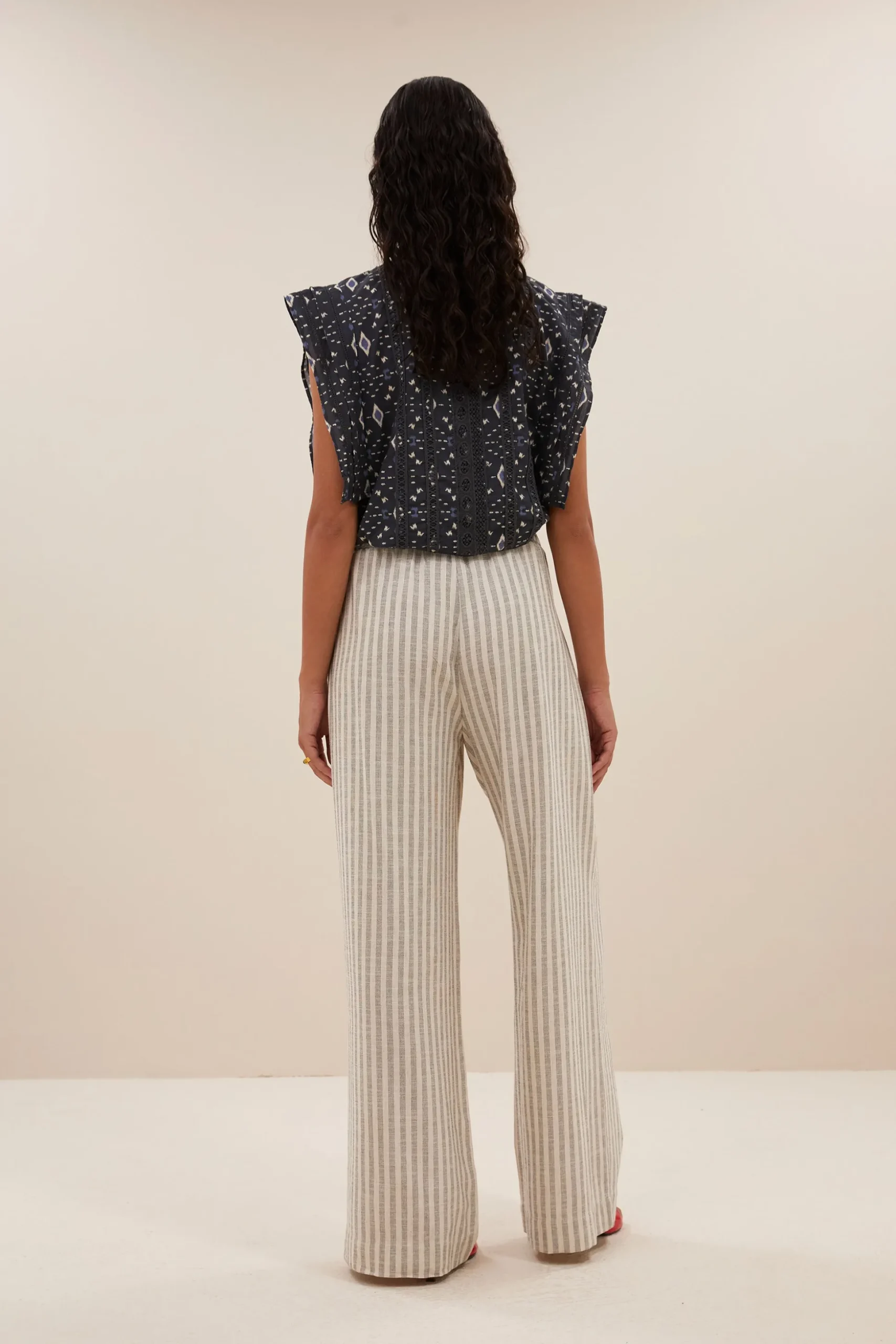 By bar Chemisiers<xena midnight ikat blouse | midnight ikat