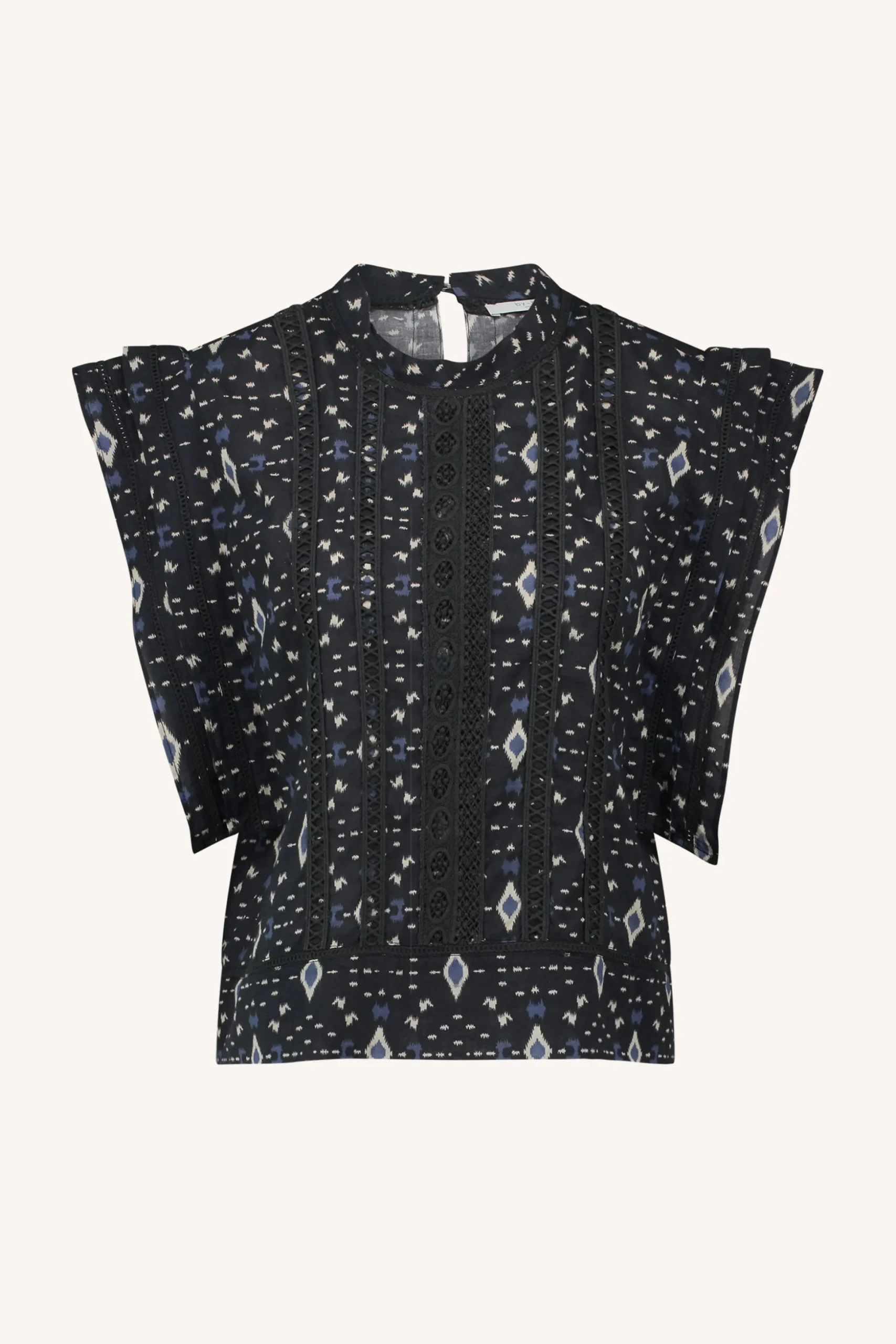 By bar Chemisiers<xena midnight ikat blouse | midnight ikat