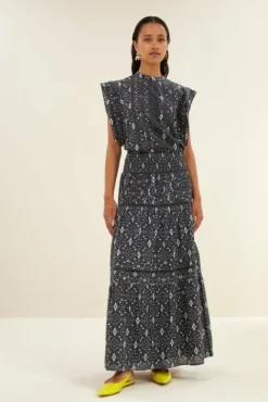 By bar Jupes<xena midnight ikat skirt | midnight ikat